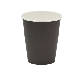 Бумажные стаканы 350 мл черный (однослойные, 50 шт) — стиль для ваших мероприятий