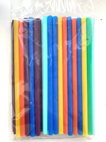 Трубочки прямые 8х240 цветные 250 шт/уп. фото 6