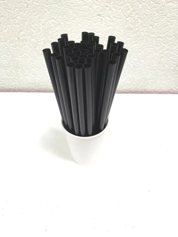 Трубочки прямые 8х240 черные 125шт/уп. фото 4