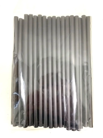 Трубочки прямые 10х240 черные 50шт/уп. фото 5