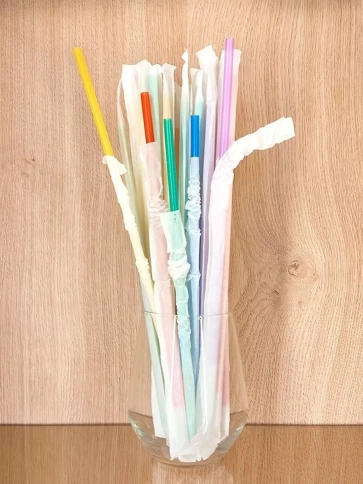 Трубочки  прямые 6х240 цветные в инд. упаковке 250шт/уп. фото 6