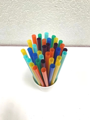 Трубочки прямые 8х240 цветные 250 шт/уп. фото 3