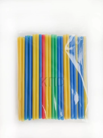 Трубочки прямые 5х140 цветные 100 шт/уп. фото 3