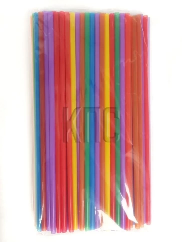 Трубочки прямые 5х210 цветные 125 шт/уп. фото 6