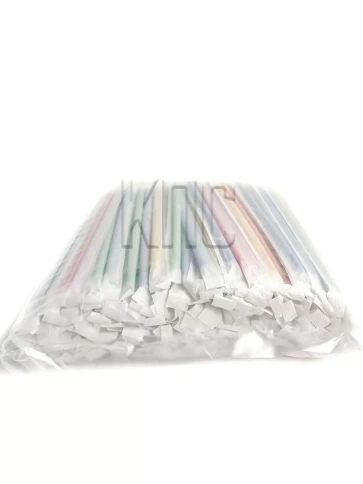 Трубочки  прямые 6х240 цветные в инд. упаковке 250шт/уп. фото 4