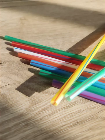 Трубочки прямые 6х240 витая полоса 125 шт./уп. фото 4