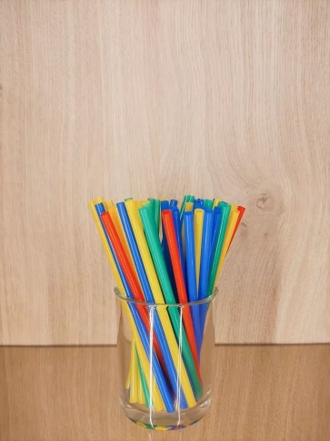 Трубочки прямые 5х140 цветные 100 шт/уп. фото 5