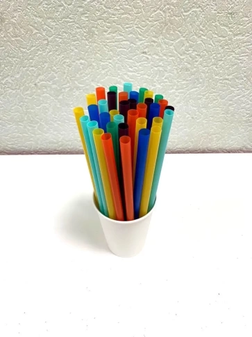 Трубочки прямые 10х240 цветные 50шт/уп. фото 4