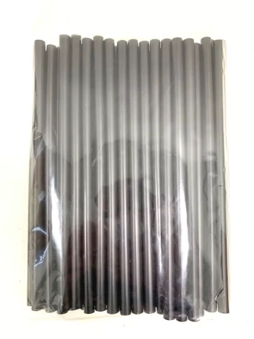 Трубочки прямые 8х240 черные 125шт/уп. фото 5