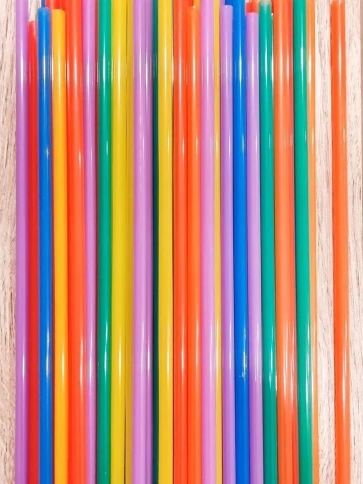Трубочки прямые 5х210 цветные 125 шт/уп. фото 4