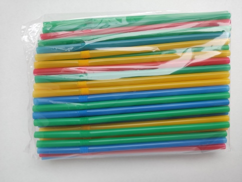 Трубочки с изгибом 8х240 цветные 50шт/уп. фото 4