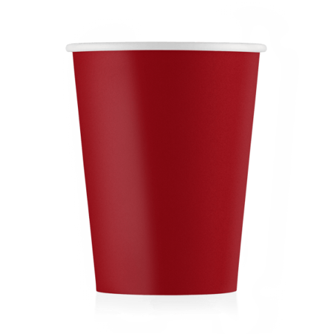 Бумажные стаканы 250 мл красный (однослойные, 50 шт) — стиль для ваших мероприятий фото 2
