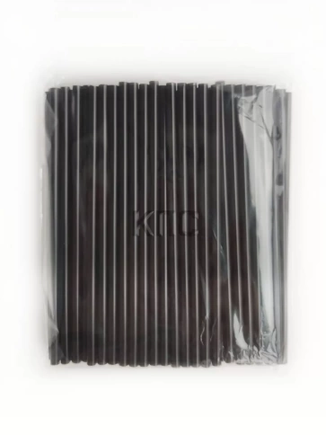 Трубочки прямые 5х140 черные 100 шт/уп. фото 3